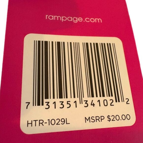 Rampage Pom Beanies Lot 2 knit Women’s OS Burgundy & Black Gray & White. - Picture 3 of 3